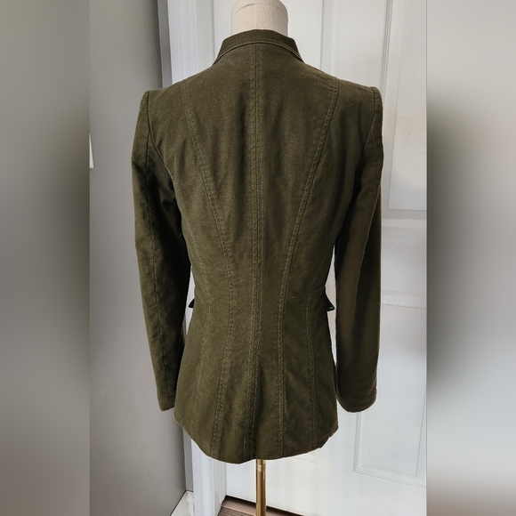 Vintage Le Chateau Army Green Military Inspired Coat - Sz XS - Picture 4 of 11